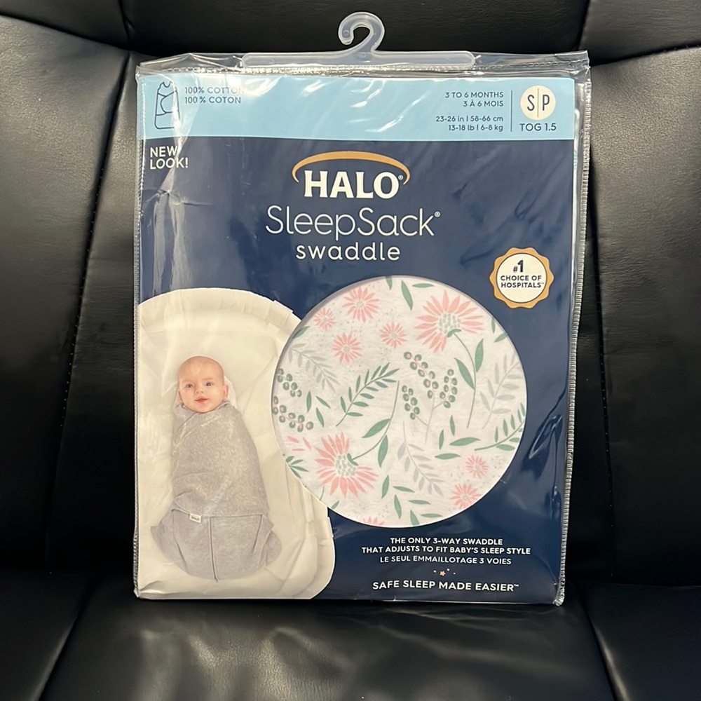 Halo SleepSack Swaddle wildflower print NWT